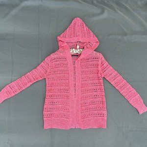 Blush&Bloom Coral Cardigan Girl Size Large